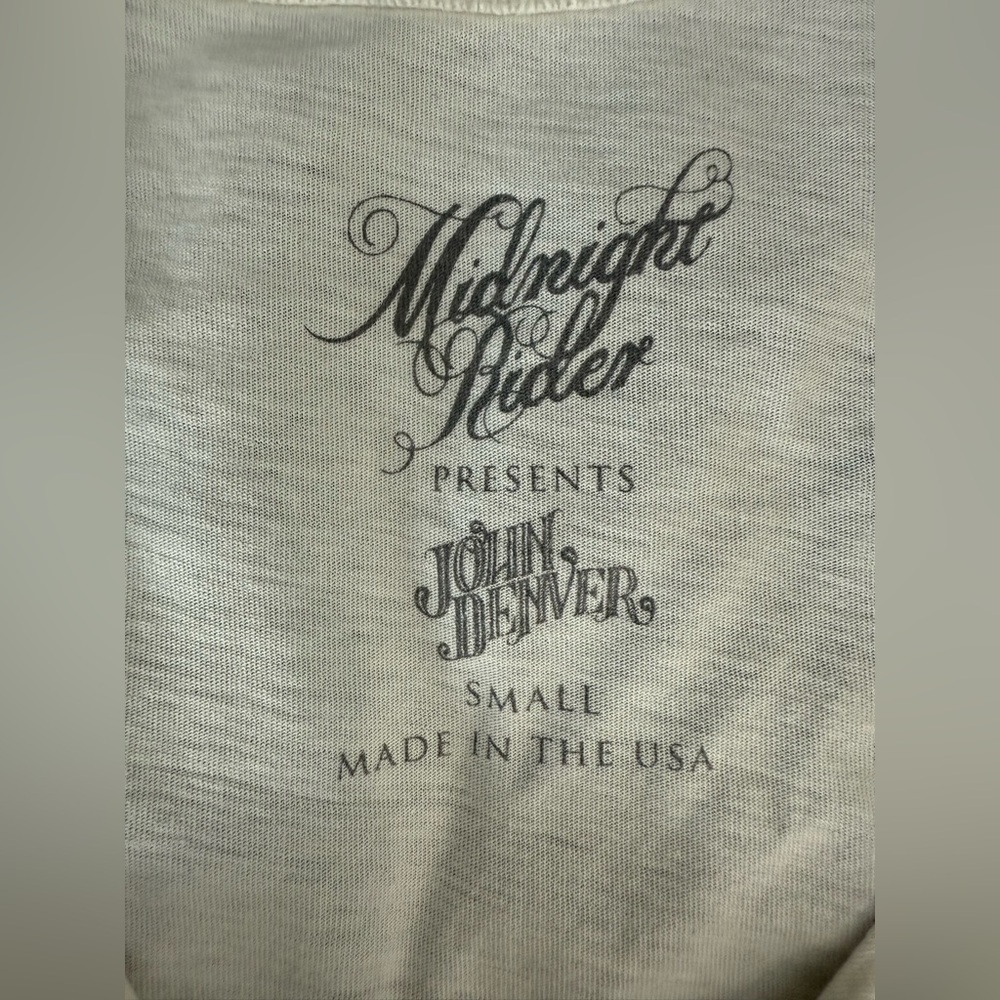 John Denver Rocky Mountain High Midnight Rider Band Graphic Shirt Size Small - Picture 7 of 11